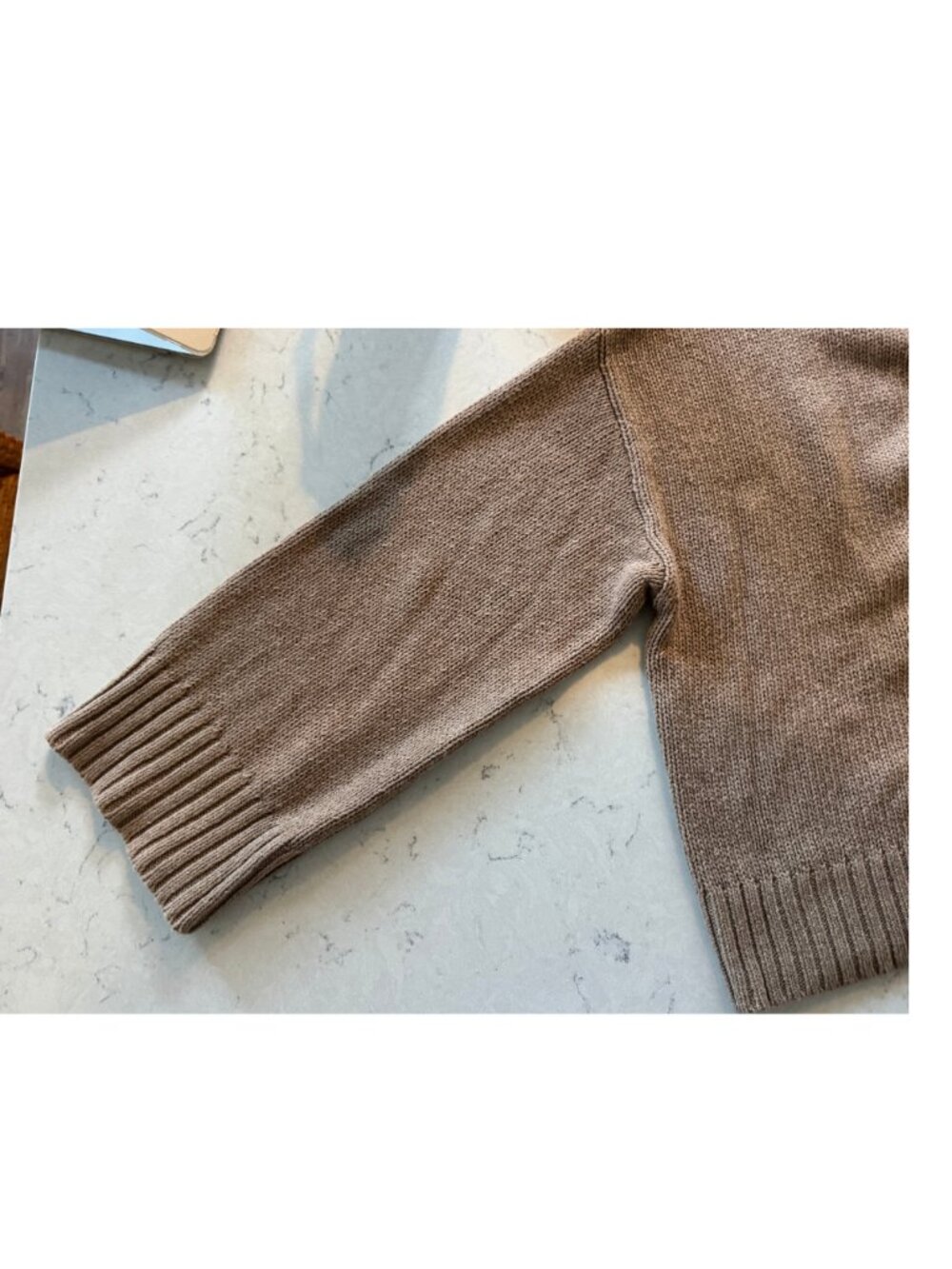 Jenni Kayne Cameron Crewneck Sweater in Taupe Size L - Picture 5 of 7